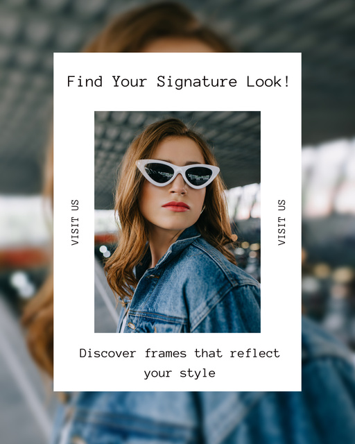 Best Deal on Stylish Women's Glasses Instagram Post Vertical Tasarım Şablonu