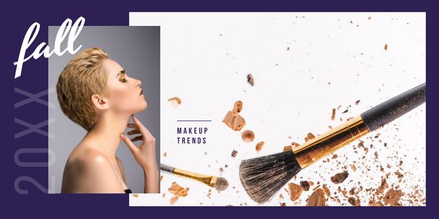 Designvorlage Fall Makeup Trends Offer für Image