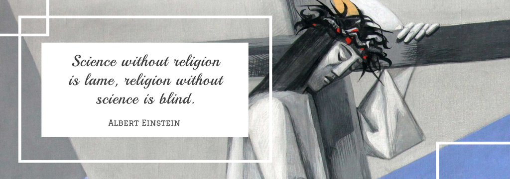 Religious Quote with Christian Cross Tumblr – шаблон для дизайну