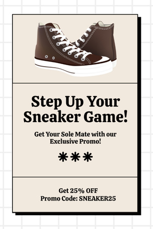 Szablon projektu Specjalna oferta wyprzedaży sneakersów Tumblr
