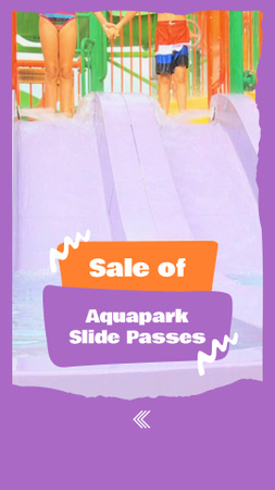 Excellent Aquapark Slide Pass Sale Offer TikTok Video Design Template