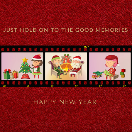 Modèle de visuel Cute New Year Holiday Greeting - Instagram