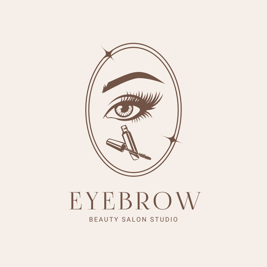Eyebrow Salon Offer Logo Πρότυπο σχεδίασης