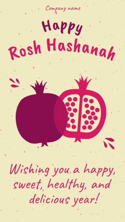 Happy Rosh Hashanah Instagram Story Modelo de Design