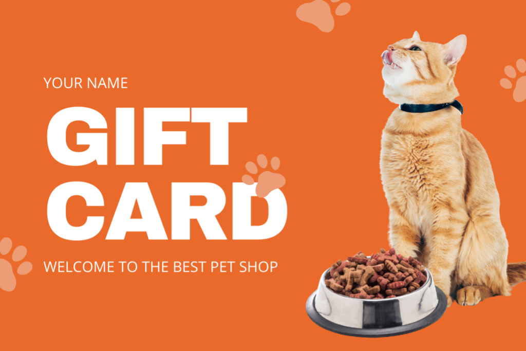Pet Shop Best Deals Gift Certificate Design Template
