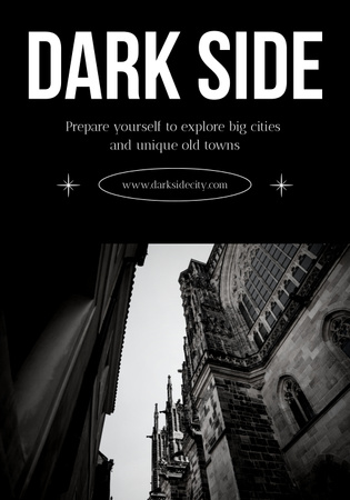 Dark Side of Big Towns Poster 28x40in Design Template