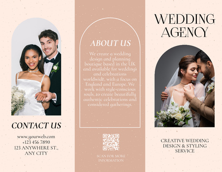 Template di design Servizi di agenzia matrimoniale Brochure 8.5x11in