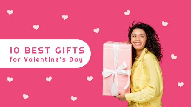 Template di design List of Best Gifts for Valentine's Day Youtube Thumbnail