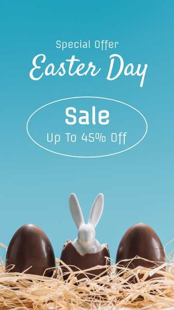Designvorlage Special Sale Easter Day für Instagram Story