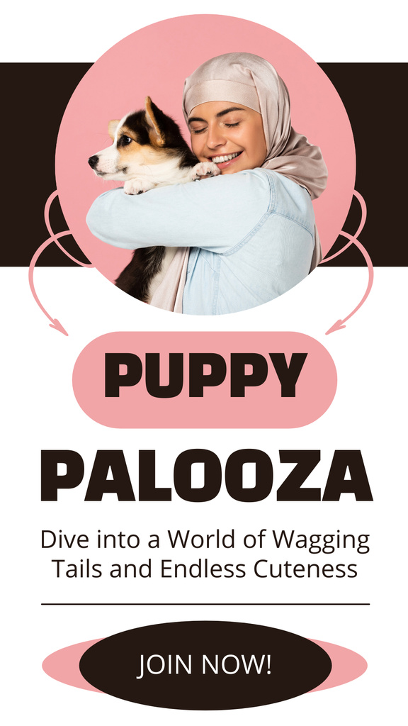 Ad of Puppies for Sale Instagram Story Šablona návrhu
