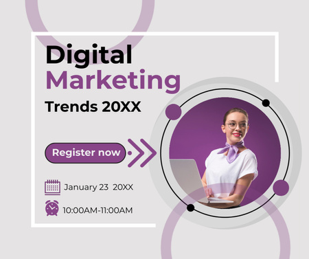 Platilla de diseño Digital Marketing Trends Ad Facebook