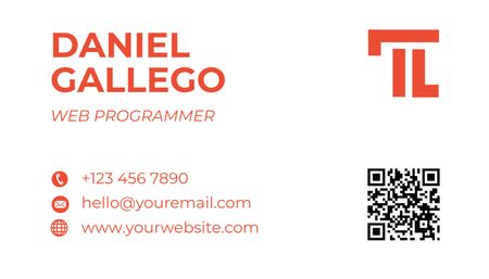 Software Development and Programming Business Card US Design Template