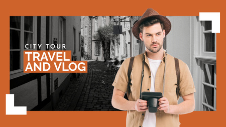 Travel And Vlog Youtube Thumbnail Design Template