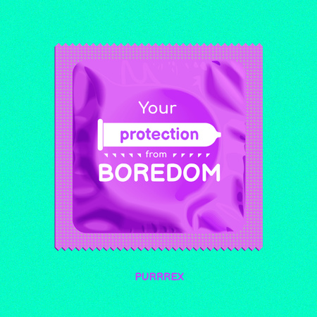 Funny Joke with Condom Instagram Design Template