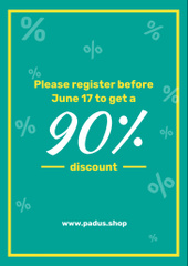 Summer Discount Offer with Juicy Pineapple on Yellow