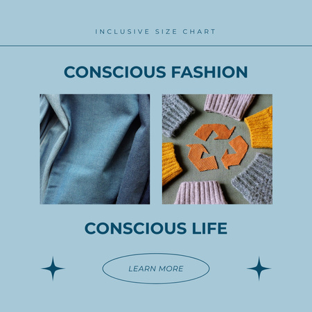 Modèle de visuel Eco-Conscious Clothes Shop Promotion - Animated Post