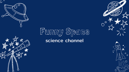 Designvorlage Science Channel About Space für Youtube Thumbnail