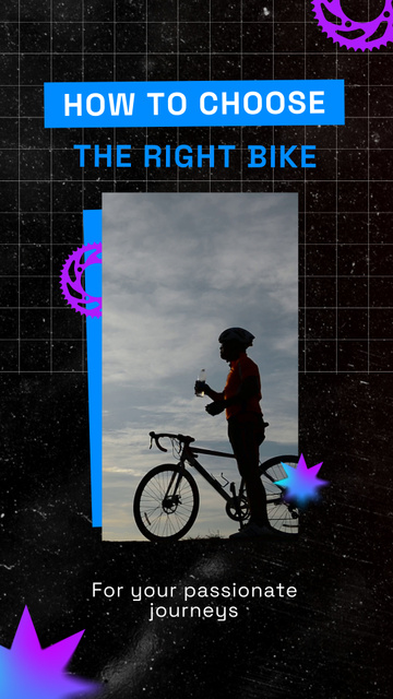 Basic Guidelines About Choosing Bicycles Instagram Video Story Šablona návrhu