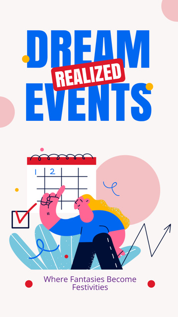 Party Realization Agency Services Instagram Story – шаблон для дизайну