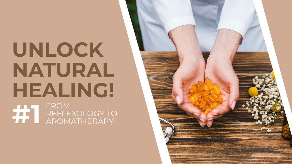 Designvorlage Natural Healing With Homeopathy And Reflexology In Vlog Episode für Youtube Thumbnail
