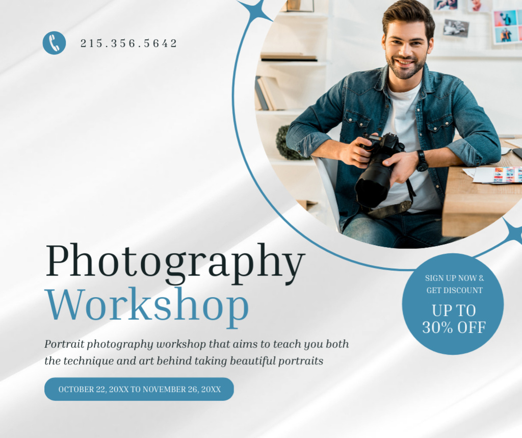 Professional Photography Workshop  Facebook Tasarım Şablonu