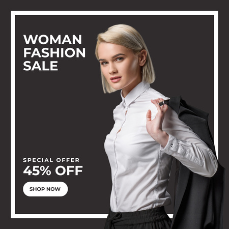 Woman Clothing Sale Offer Instagram Design Template