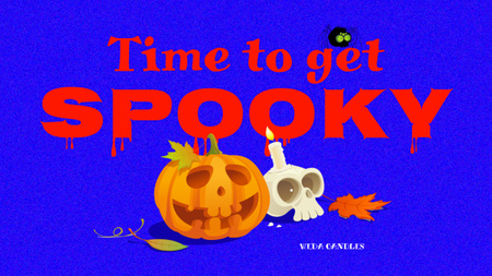 Candy Shop offer with Halloween Pumpkin Youtube Thumbnail – шаблон для дизайну