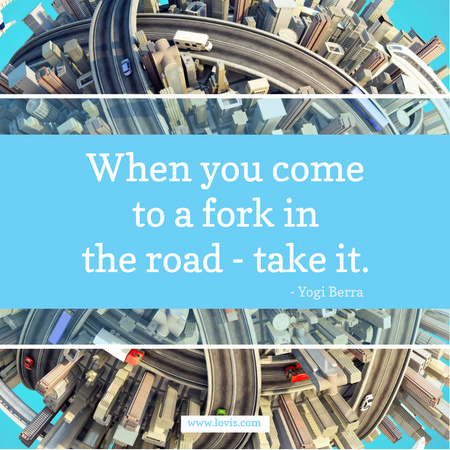 Platilla de diseño Inspiration quote on City Roads Instagram AD