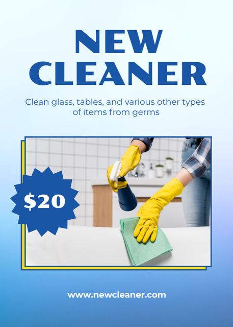 Plantilla de diseño de Promotion of New Surface Cleaner with Sprayer Flayer 