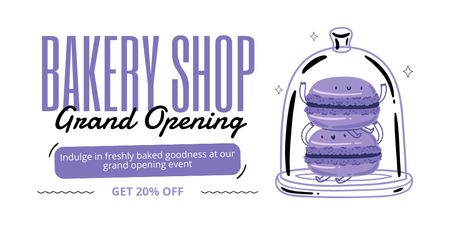 Discount Offer For Bakery Shop Grand Opening Twitter Design Template