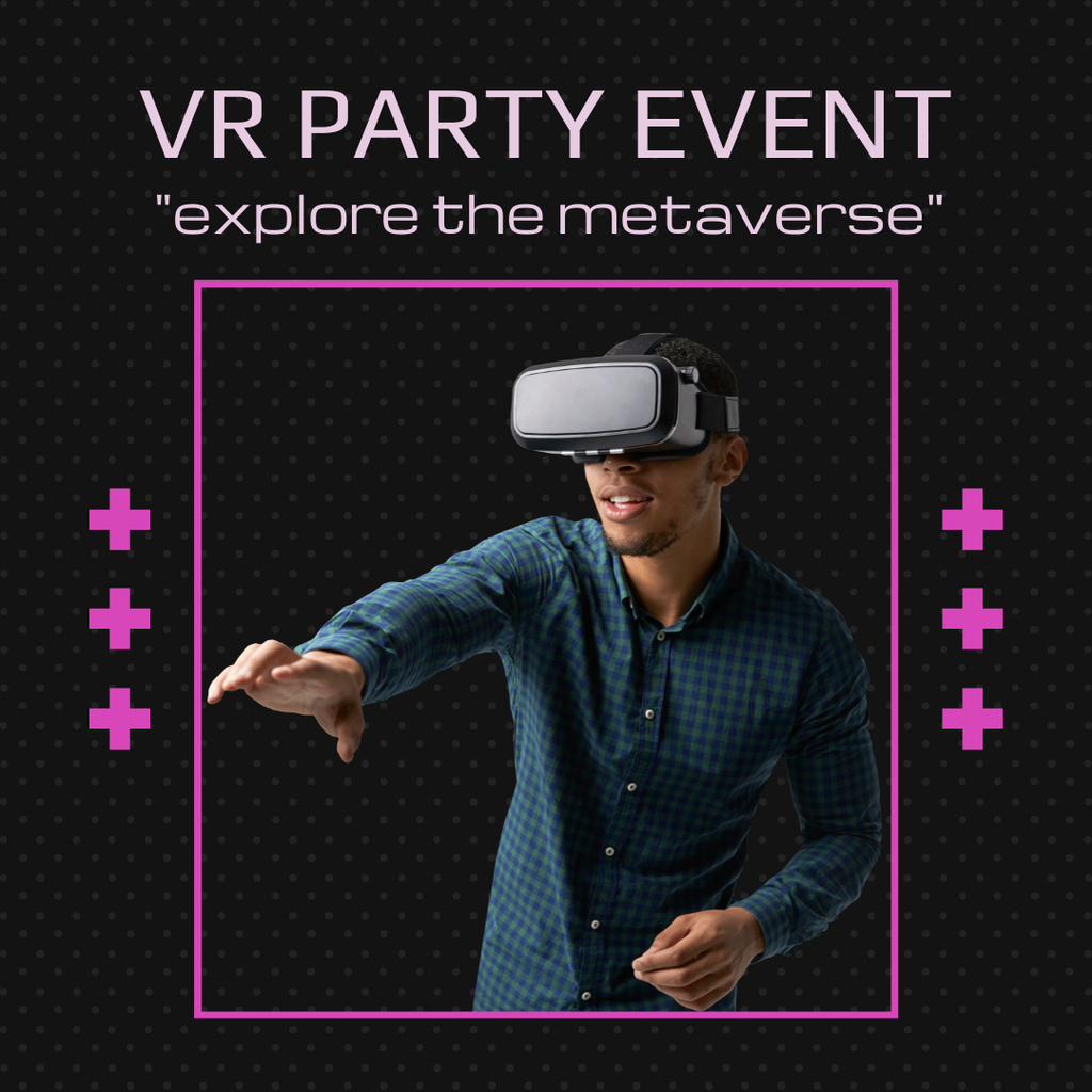 Explore the Metaverse at Virtual Party Instagram Design Template