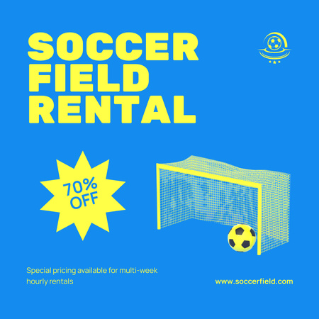 Platilla de diseño Soccer Field Rental Ad Instagram