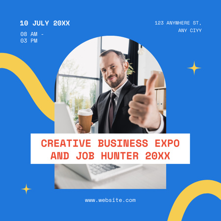 Creative Business Expo LinkedIn post Design Template