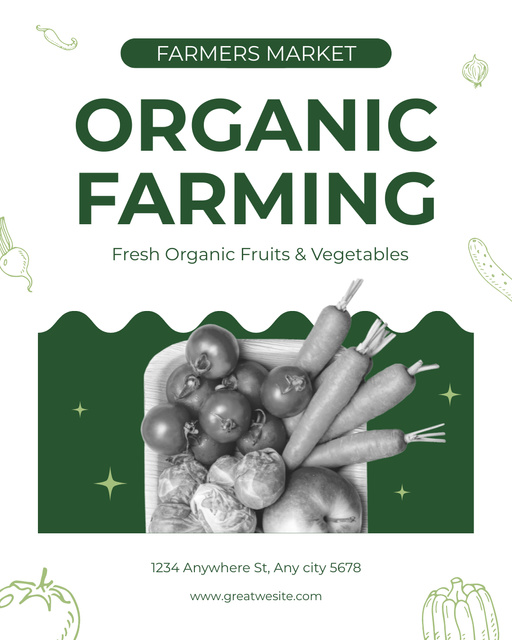 Organic Farming Goods for Sale Instagram Post Vertical Πρότυπο σχεδίασης