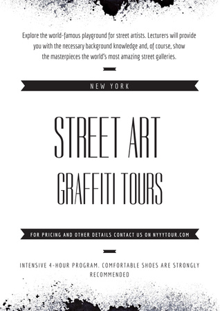 Street Art Graffiti Tours Poster Design Template