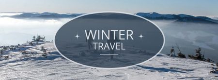 Capa de Viagem de Inverno Facebook Facebook cover Modelo de Design