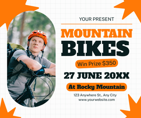 Mountain Bikes Sale Facebook Πρότυπο σχεδίασης