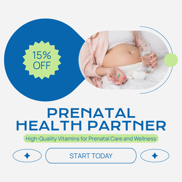High Quality Vitamins for Pregnant Women at Discount Instagram AD Design Template