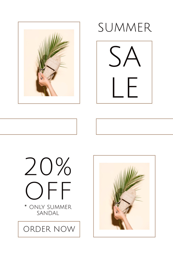 Summer Sandals Sale Pinterest – шаблон для дизайну