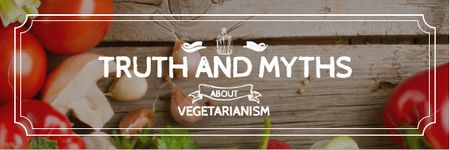 Truth and myths about Vegetarianism Email header Design Template