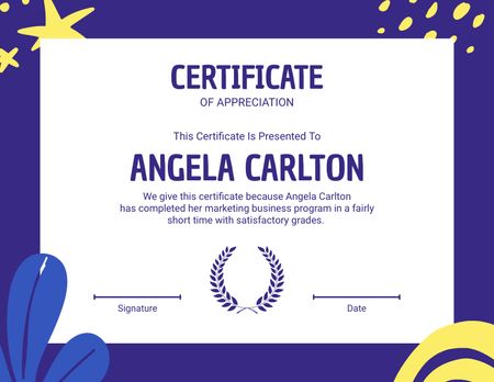 Certificate 11x8.5 in Certificate – шаблон для дизайна