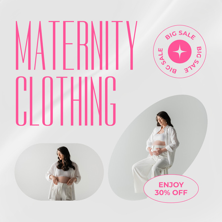 Великий розпродаж одягу для вагітних Instagram AD – шаблон для дизайну