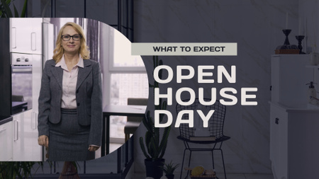 Plantilla de diseño de Stunning Open House Day Video Episode YouTube intro 