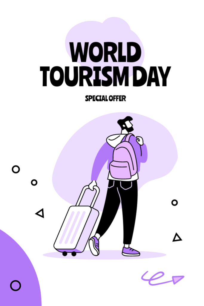 Tourism Day Celebration Offer Flyer 4x6inデザインテンプレート