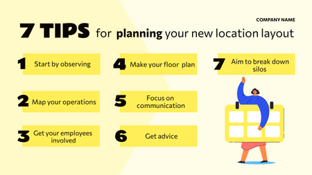 7 Tips for Planning Your New Location Layout Mind Mapデザインテンプレート