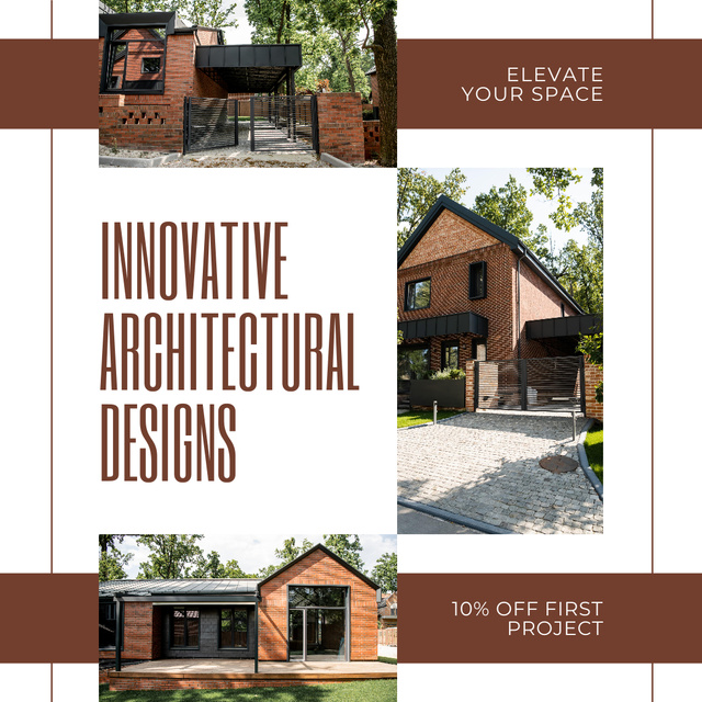 Innovative Architectural Designs Ad Instagram Modelo de Design