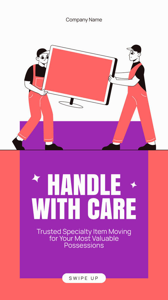 Offer of Careful Moving Services Instagram Story Design Template
