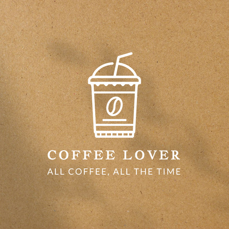 Coffee House Promotion for Coffee Lovers Logo Design Template