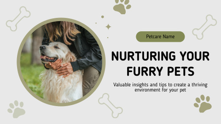 Nurturing Your Furry Friends Presentation Wide Design Template