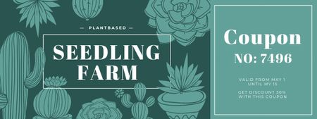 Seedling Farm Ad Couponデザインテンプレート